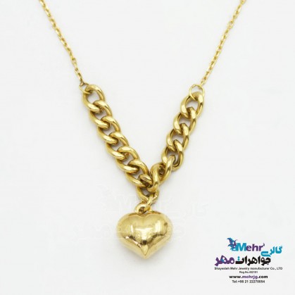 گردنبند طلا - طرح قلب-MM1536